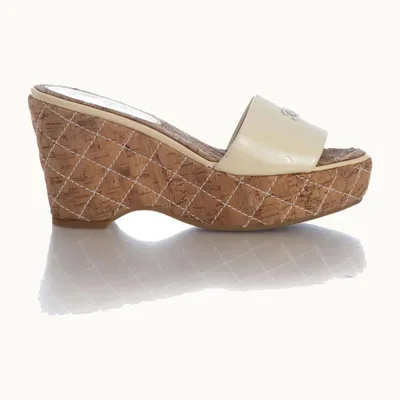 Zapatos Chanel, Talla 8.5, Bueno, KV-1187
