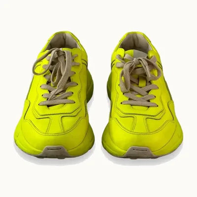 Gucci Python Fluo Sneakers Yellow