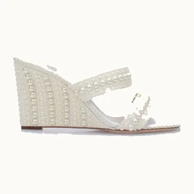 Sandalias Jimmy Choo Sacoria 85 Beiges, Talla 36.5