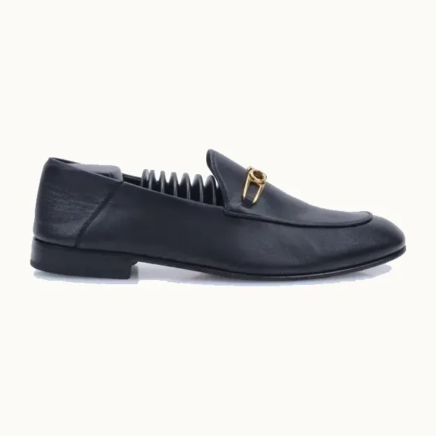 Salvatore Ferragamo Gancini Loafers Black, Size 9.5