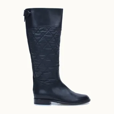 Chanel Riding Boots Black, Size 36.5