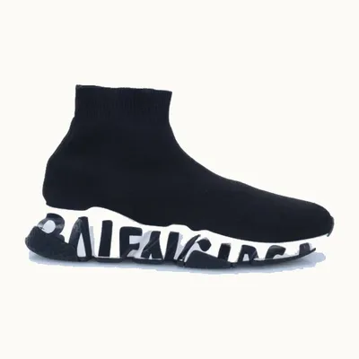 Balenciaga Speed Sneakers Black, Size 35