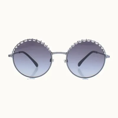 Lentes Chanel Round Pearl Negro