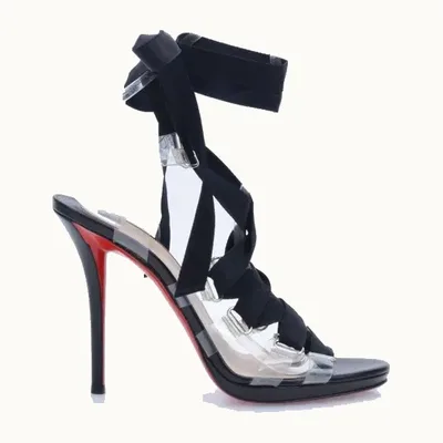 Christian Louboutin Nymphette Sandals Black, Size 39