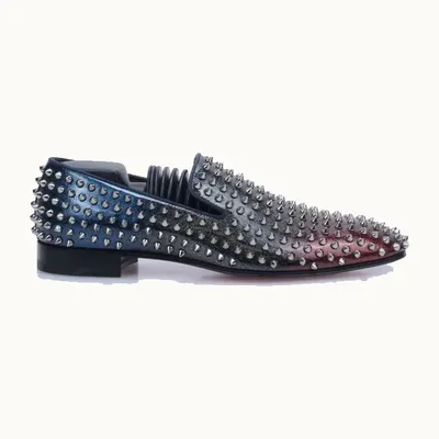 Christian Louboutin Dandelion Loafers Black, Size 41
