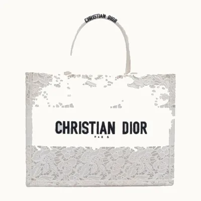 Bolsa Tote Dior Book Medium Blanca