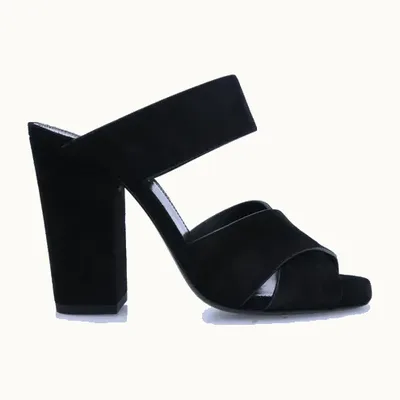 Sandalias Saint Laurent Oak Negras, Talla 38