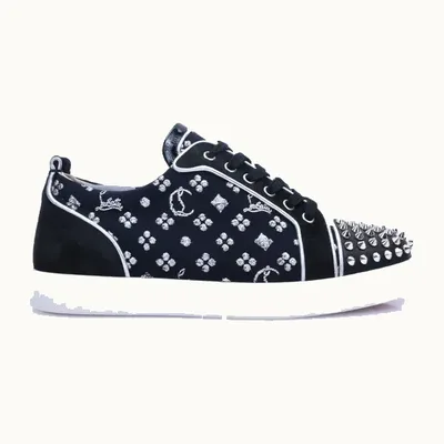 Christian Louboutin Louis Junior Spikes Orlato Sneakers Black, Size 41