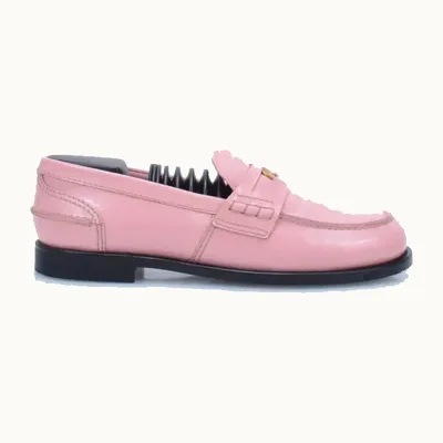 Mocasines Miu Miu Penny Patent Rosas, Talla 41