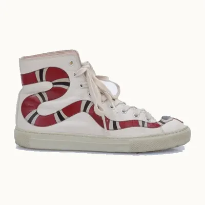 Zapatos Gucci Major Snake Beiges, Talla 37