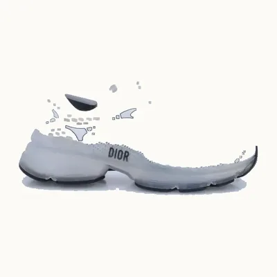 Dior DiorVibe Shoes White, Size 35.5