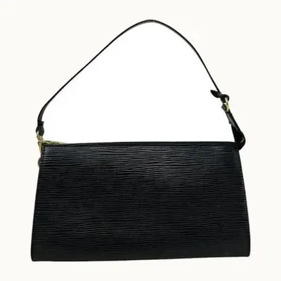 Bolsa Louis Vuitton Pochette Epi Negra