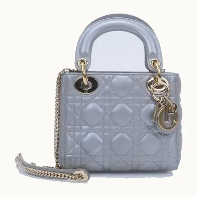 Bolsa Dior Lady Mini Plateada