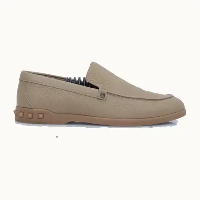 Slip On Valentino Rockstud Beige, Talla 44