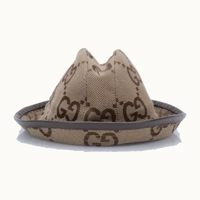Sombrero de Pescador Gucci Jumbo GG Café, Talla M