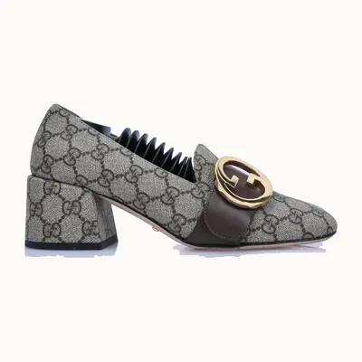 Gucci Blondie GG Supreme Shoes, Size 38