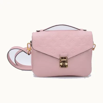 Bolsa Crossbody Louis Vuitton Pochette Métis Monogram Empreinte Rosa