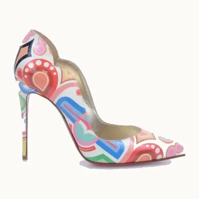 Christian Louboutin Louboutin Hot Chick 100 Tivoli Multicolor Talla 37 / 4 mx