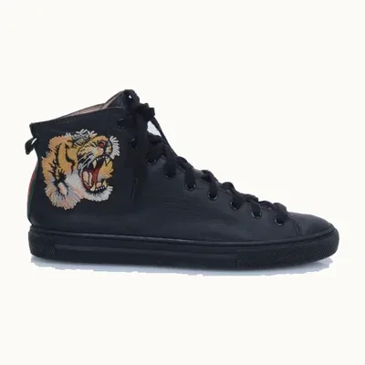 Gucci Tiger High Shoes Black, Size 41