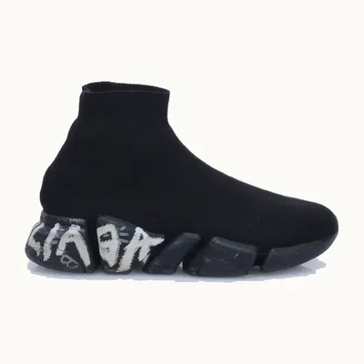 Zapatos Balenciaga Speed Graffiti 2.0 Negros, Talla 36, Muy bueno, KV-2506