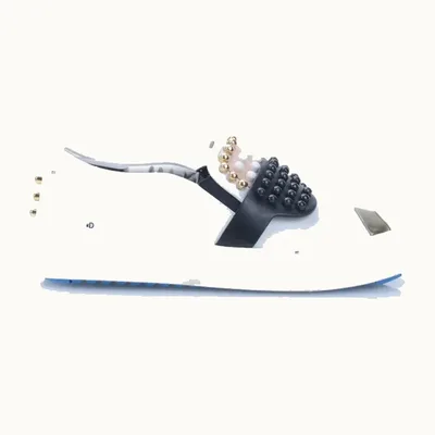 Slip On Fendi Karlito Studded Blanco, Talla 39