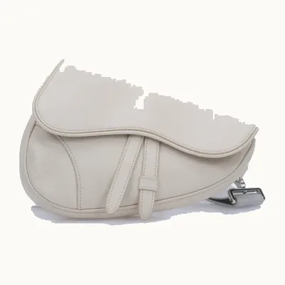 Bolsa Saddle Dior Mini Blanca