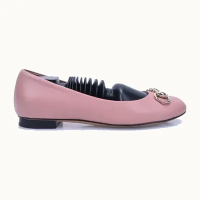 Flats Gucci Horsebit 1955 Rosas, Talla 35