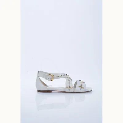 Zapatos Louis Vuitton Fleur Studded Blancos, Talla 39