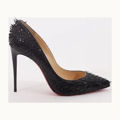 Christian Louboutin Pigalle Follies 100 Patent Shoes, Size 39.5