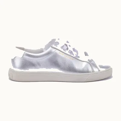 Zapatos Saint Laurent Andy Plateados, Talla 36
