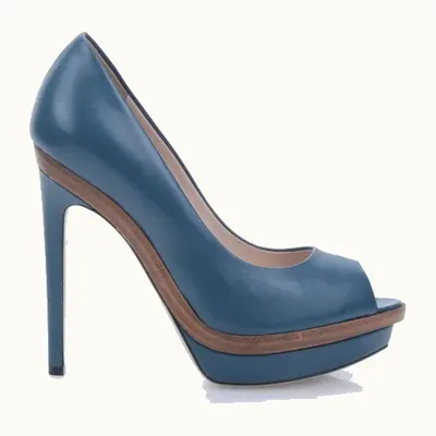 Zapatillas Fendi Simple Azules, Talla 36