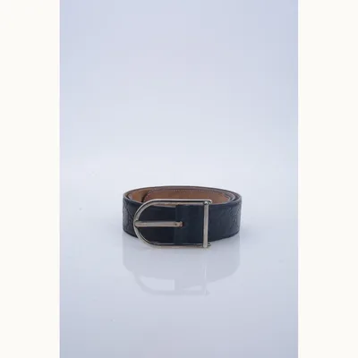 Cinturón Gucci Guccissima Negro, Talla 90