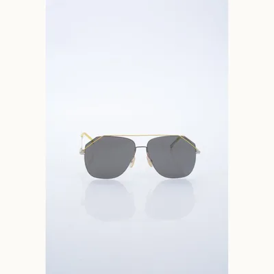 Fendi Detail Sunglasses Yellow and Yellow