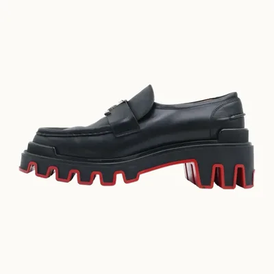 Christian Louboutin CL Moc Dune Loafers, Size 41