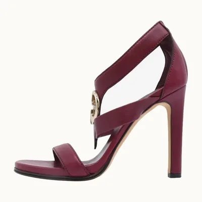 Sandalias Gucci Interlocking, Talla 36.5, Bueno, KV-2951