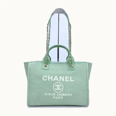 Bolsa Chanel Deauville New Small Verde