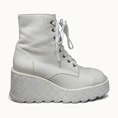 Chanel Combat Boots, Size 37.5
