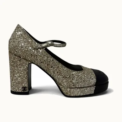Chanel Mary Jane Pumps, Size 37.5
