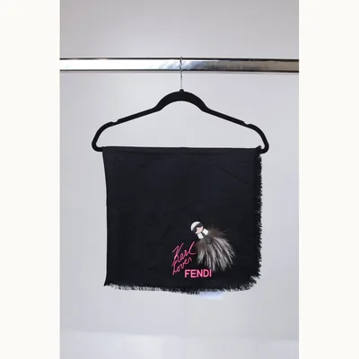Fendi Karlito Scarf Black
