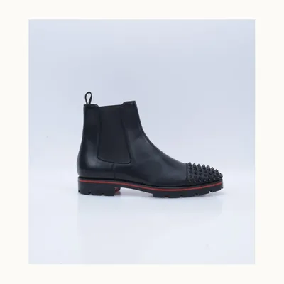 Christian Louboutin Melon Spikes Boots Black, Size 44