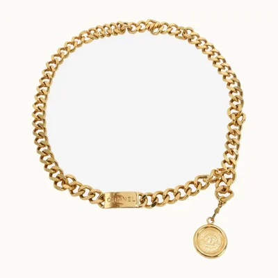 Cinturón Chanel Vintage CC, Excelente, KV-3454