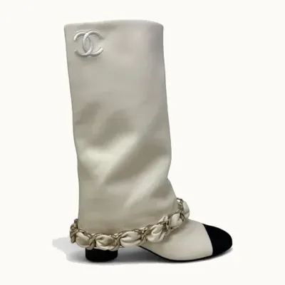Chanel Slouch Boots, Size 37.5