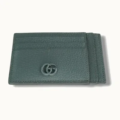 Gucci Marmont GG Leather Card Holder Grey