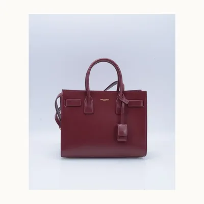 Bolsa Crossbody Saint Laurent Jour Baby Smooth Vino