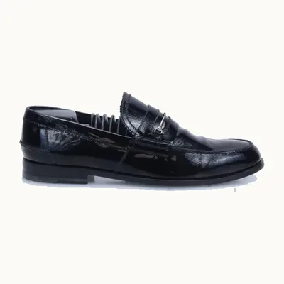 Mocasines Gucci Horsebit 1955 Patent Negros, Talla 43