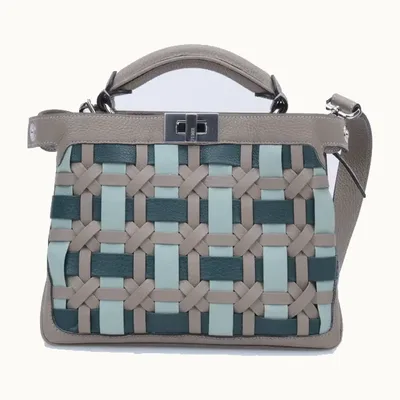 Bolsa Fendi Peekaboo Small Soft Runway Gris