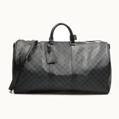 Bolsa Louis Vuitton Keepall Bandouliere 55 Damier Graphite