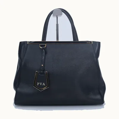 Fendi 2Jours Medium Handbag Black, Very good