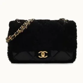Bolsa Flap Chanel Single Shearling