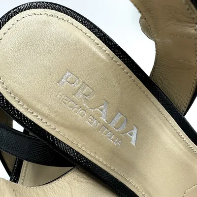 Prada Sandals, Size 37.5, Excellent, KV-5314